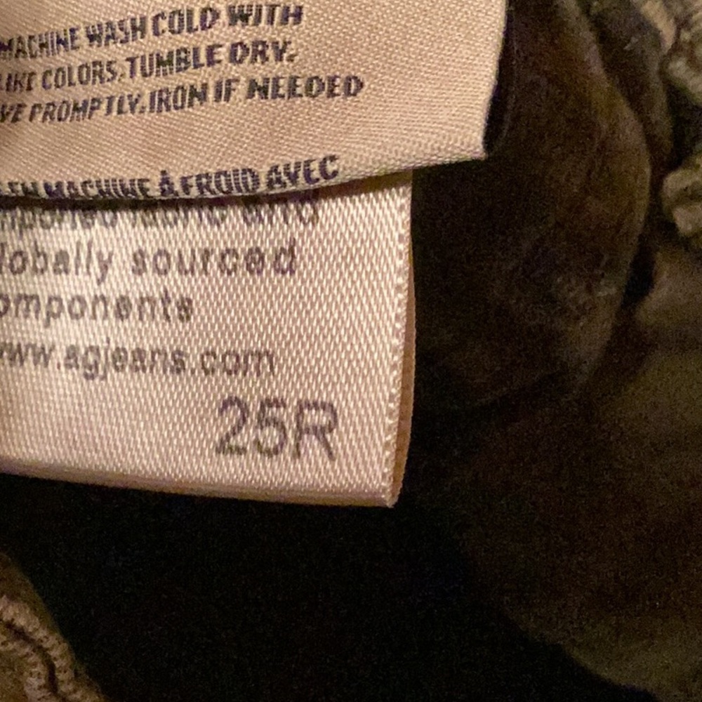AG Adriano Goldschmied utilitarian Kinsley skinny jeans in army green - Picture 7 of 14
